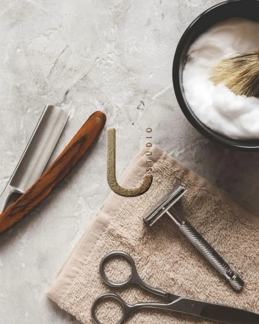 Barber shop branding detail