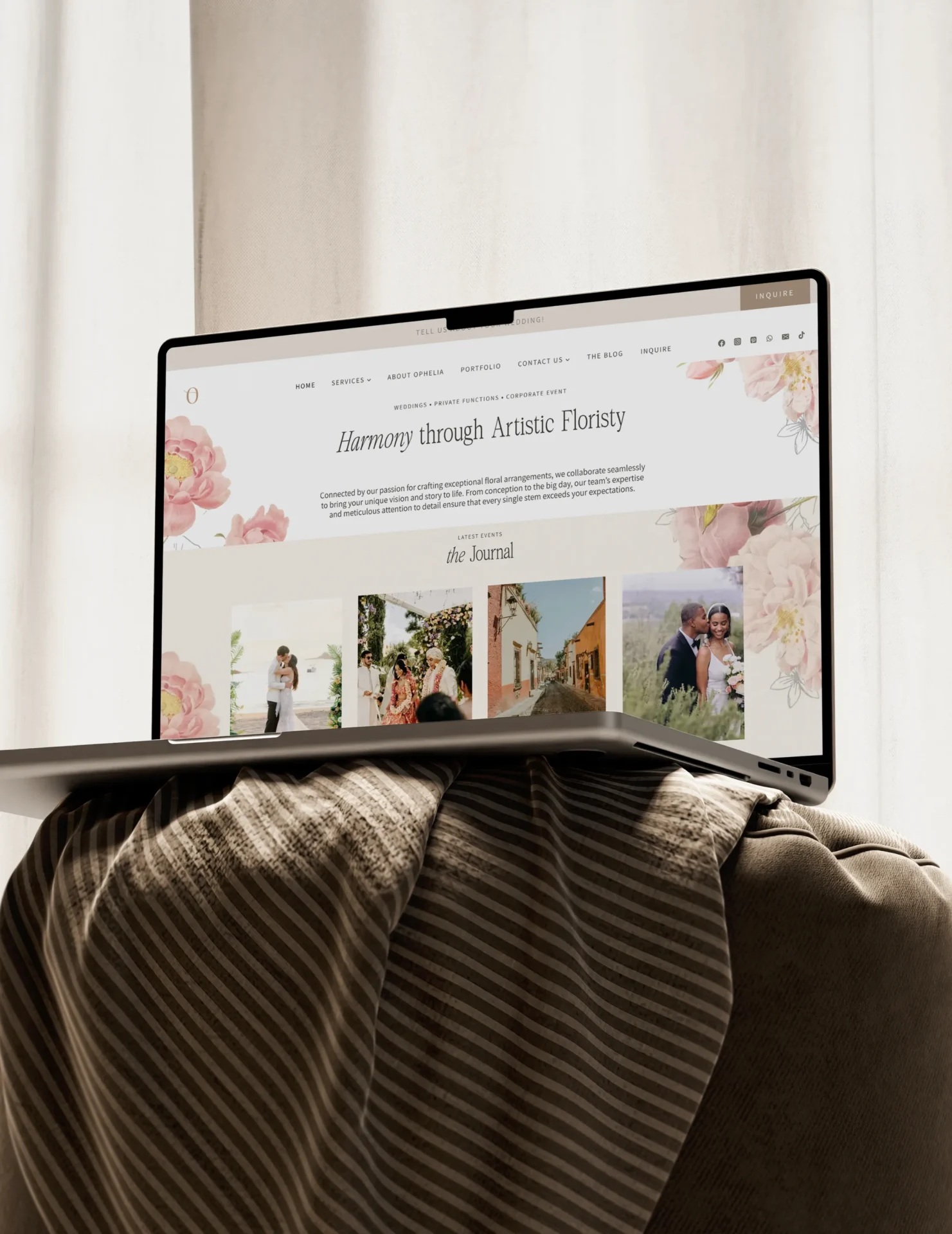 event planner and florist branding and website 4